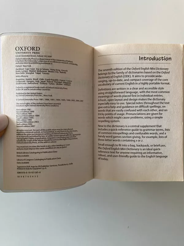 Oxford English Mini Dictionary 7th Edition - Catherine Soanes, knyga 3