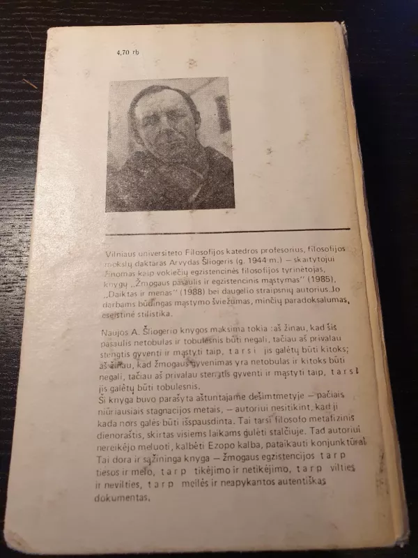 Būtis ir pasaulis - Arvydas Šliogeris, knyga 4