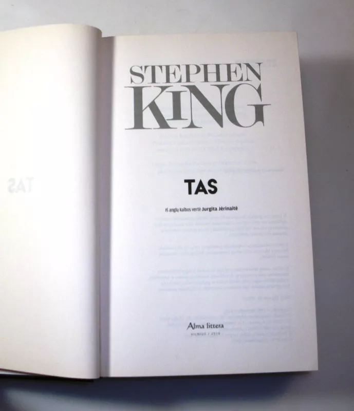 Tas - Stephen King, knyga 5