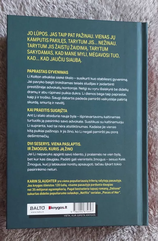 Melagingas liudijimas - Karin Slaughter, knyga 3