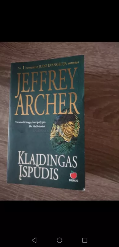 Klaidingas įspūdis - Jeffrey Archer, knyga 2