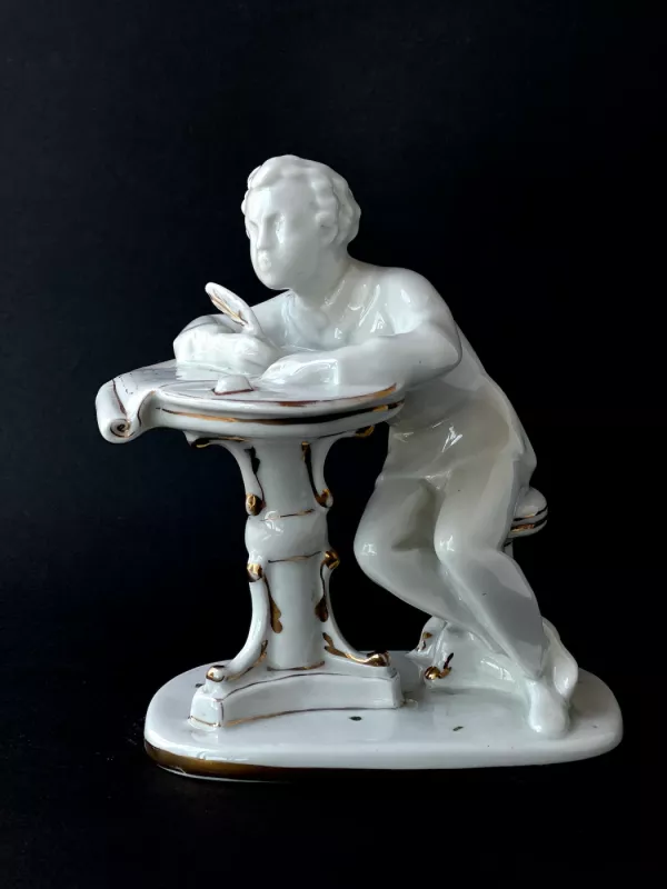 Porcelianinė jauno Puškino skulptūrėlė - , namai ir interjeras 4