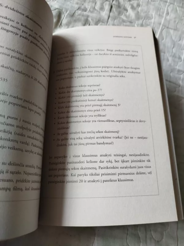 Atminties galimybės: patarimai ir metodai, kaip lavinti atmintį - Dominic O'Brien, knyga 4