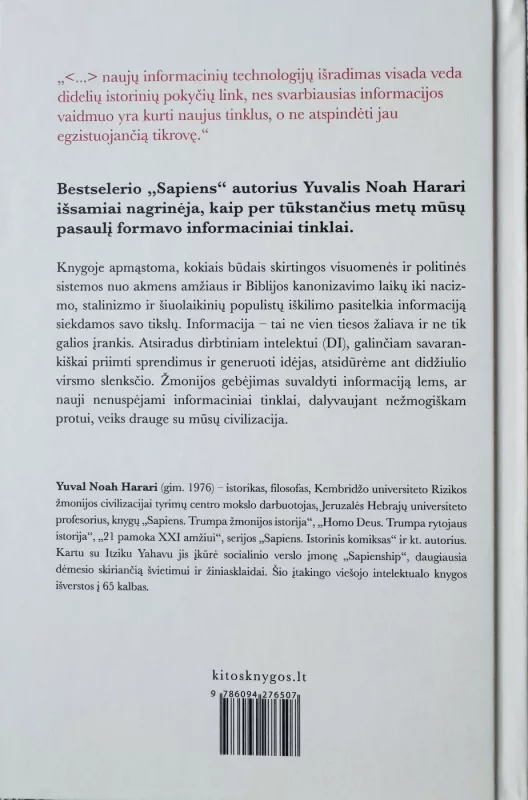 NEXUS. Informacinių tinklų istorija nuo akmens amžiaus iki dirbtinio intelekto eros - Yuval Noah Harari, knyga 3