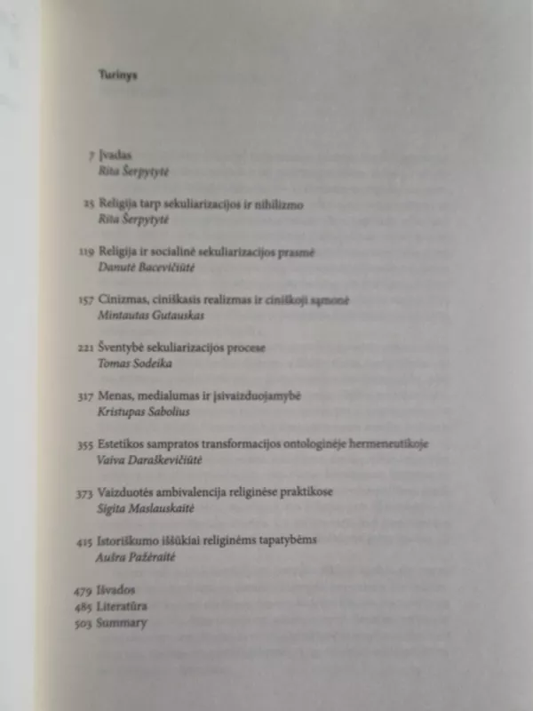 Sekuliarizacija ir dabarties kultūra - Autotių kolektyvas, knyga 4