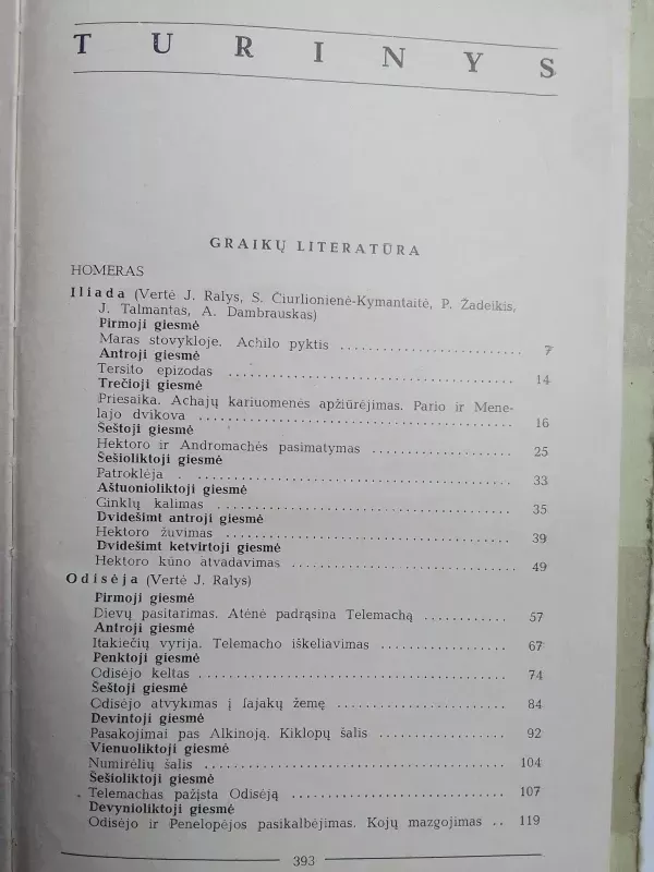 Antikinė literatūra - Jonas Barcys, knyga 3