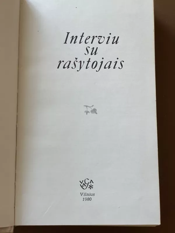 Interviu su rašytojais - Stasys Lipskis, knyga 4