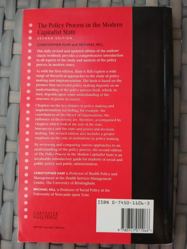 The Policy Process in the Modern Capitalist State - Autorių Kolektyvas, knyga 3
