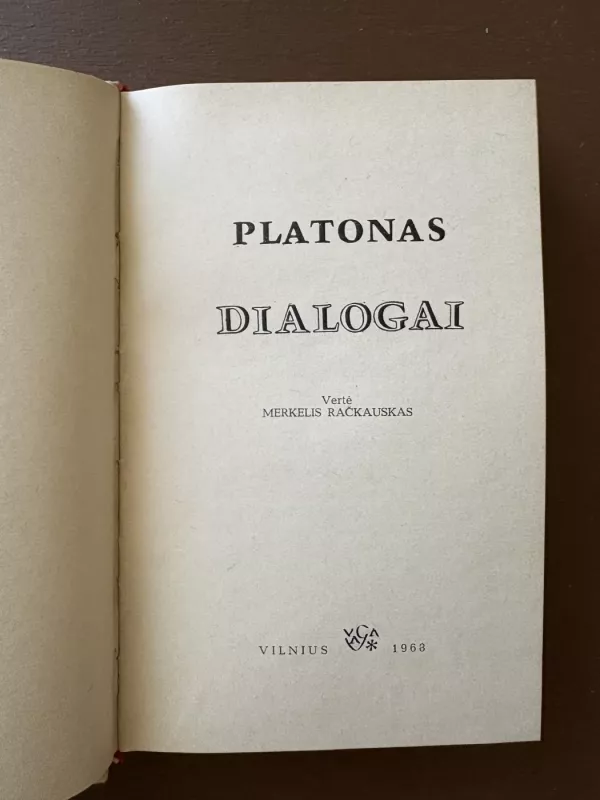 Dialogai - Platonas, Platonas, knyga 6