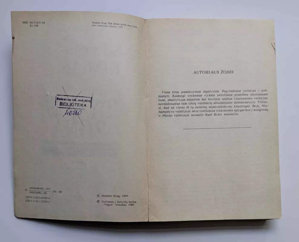 Tylos zona - Stivenas Kingas, knyga 3