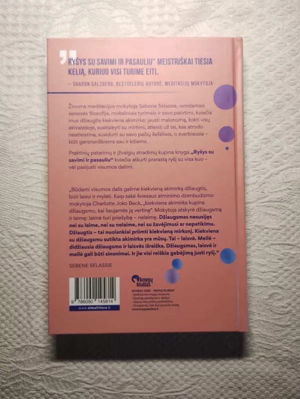 Ryšys su savimi ir pasauliu - Sebene Selassie, knyga 3