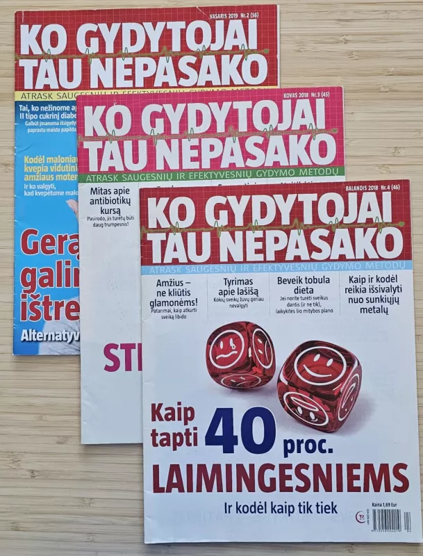 Ko gydytojai tau nepasako, 3 vnt. - Autorių kolektyvas (įvairūs), knyga 2