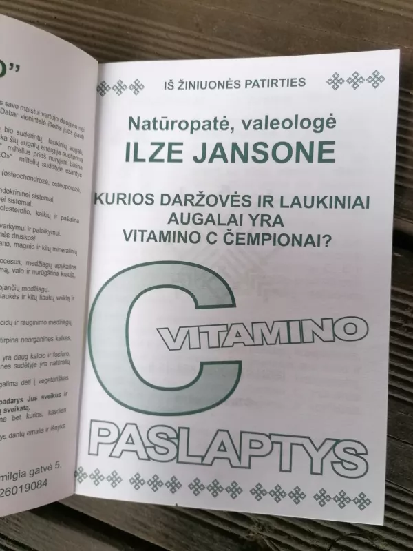 Vitamino C paslaptys - Ilzė Jansonė, knyga 3