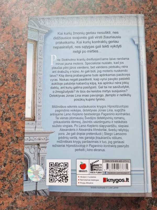 Paganinio kontraktas - Kepler Lars, knyga 3