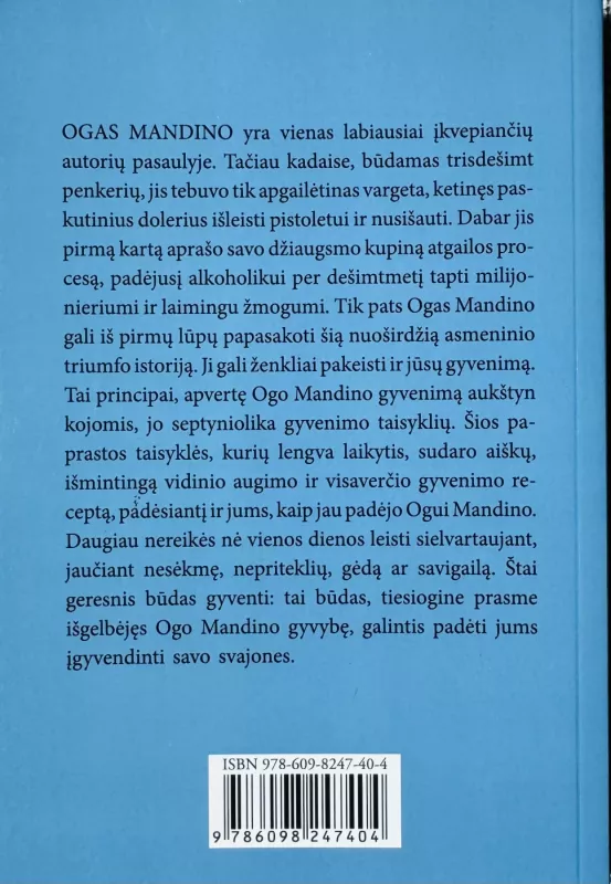 Geresnis būdas gyventi - Og Mandino, knyga 3