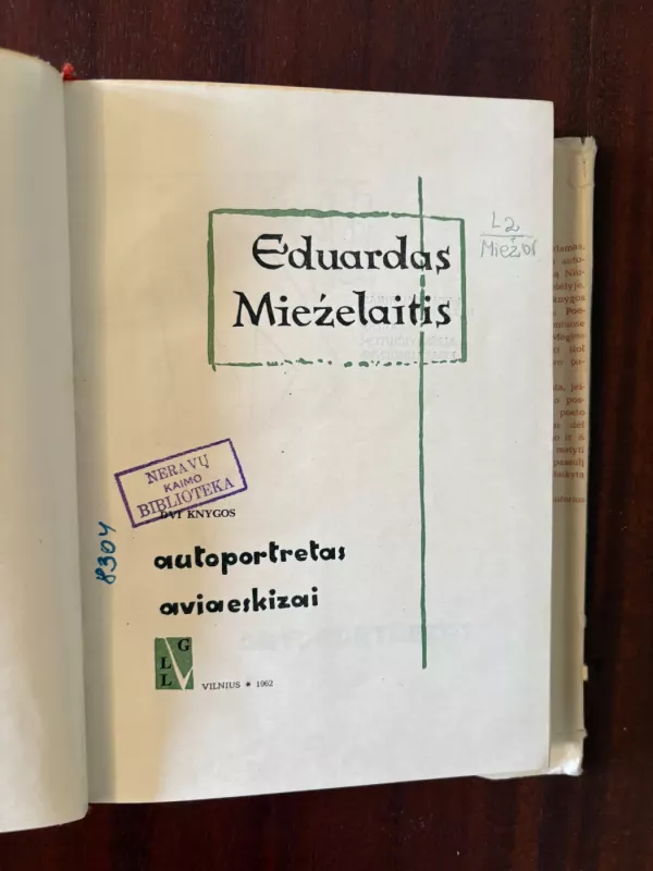 Autoportretas. Aviaeskizai - Eduardas Mieželaitis, knyga 6