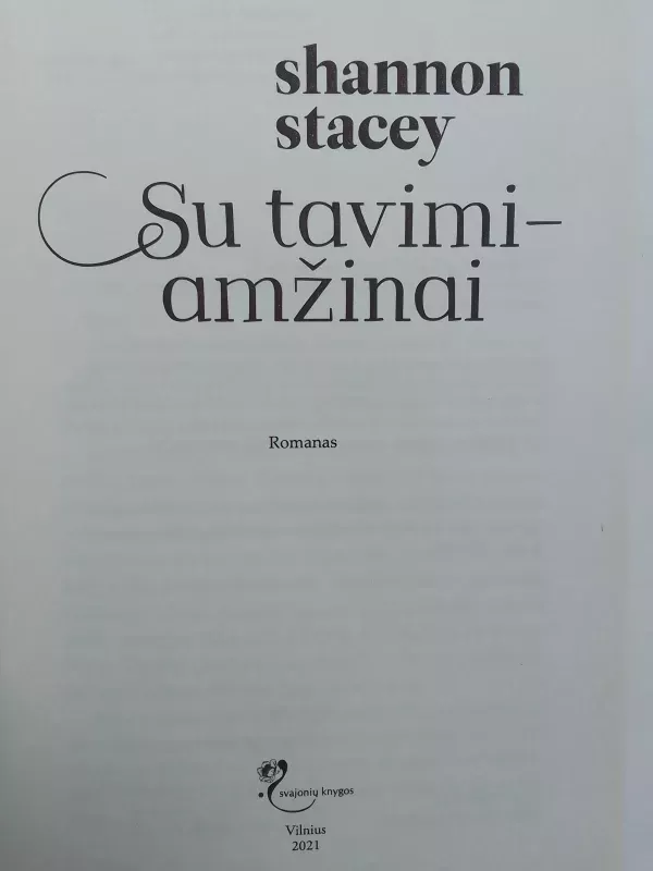 Su tavimi amžinai - Shannon Stacey, knyga 3