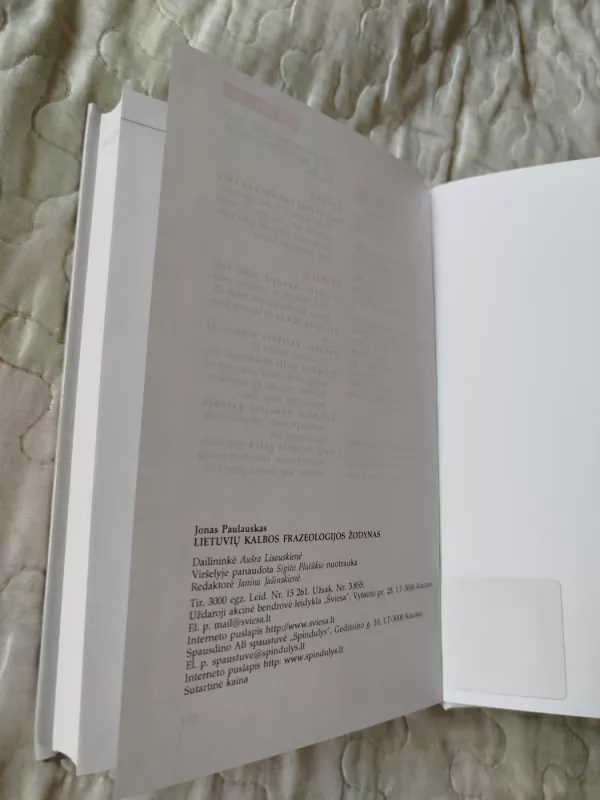 Lietuvių kalbos frazeologijos žodynas - Jonas Paulauskas, knyga 4