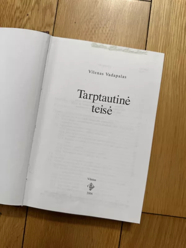Tarptautinė teisė - Vilenas Vadapalas, knyga 3