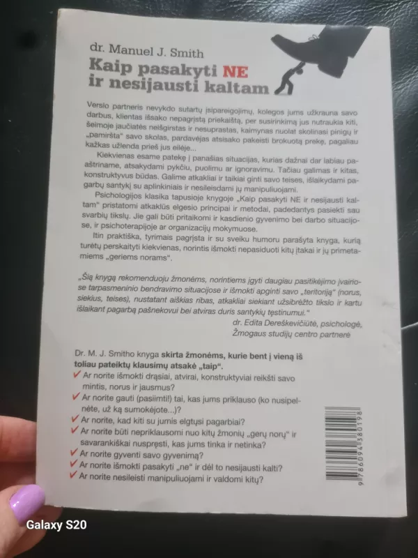 Kaip pasakyti NE ir nesijausti kaltam - Dr. Manuel J.Smith, knyga 3