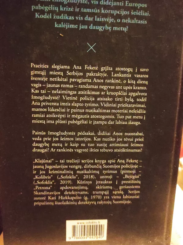 Klajūnai - Kati Hiekkapelto, knyga 3