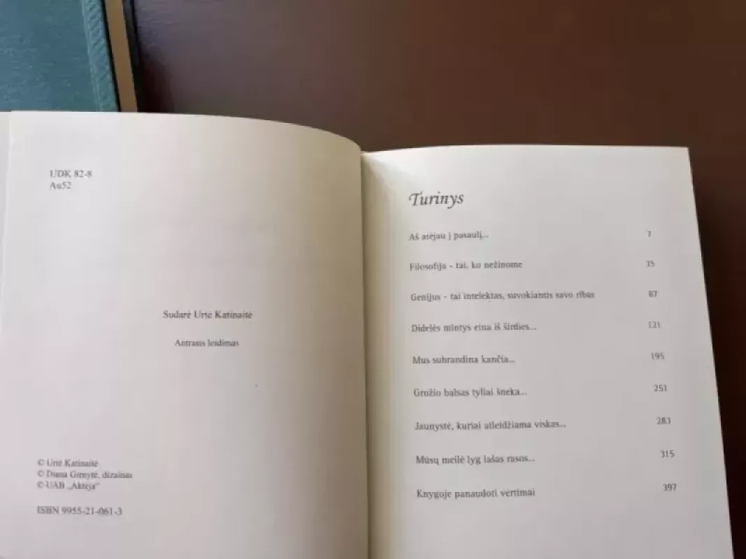 Aukso mintys : visų laikų ir tautų išminčių žodžiai - Urtė Katinaitė, knyga 4