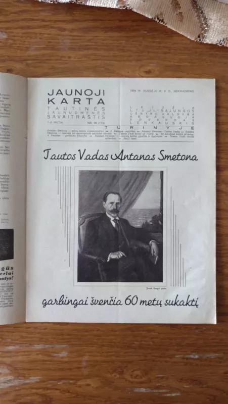 Jaunoji karta 1934 36 Nr. A Smetonos jubiliejus. - kolektyvas, knyga 3