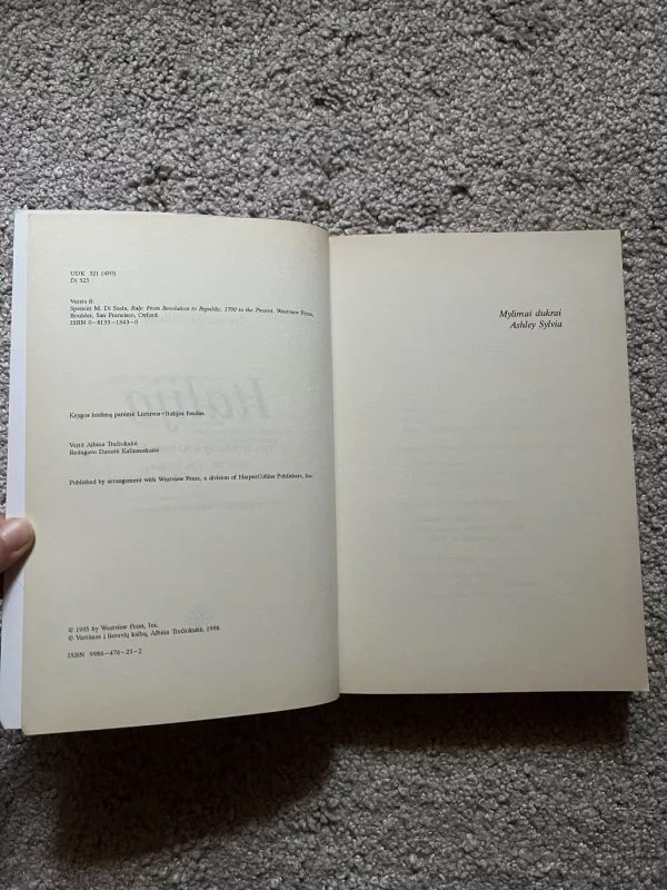 Italija. Nuo revoliucijos iki respublikos . Nuo 1700-ųjų iki šių dienų - Spencer M. Di Scala, knyga 4