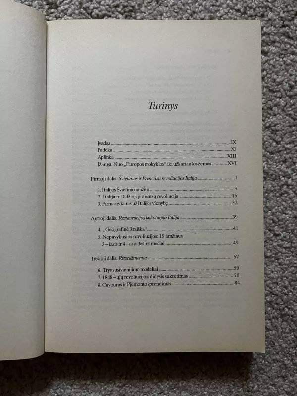 Italija. Nuo revoliucijos iki respublikos . Nuo 1700-ųjų iki šių dienų - Spencer M. Di Scala, knyga 6