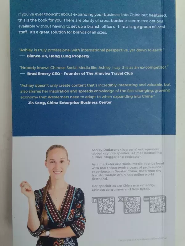Selling to China through cross-border e-commerce: a handy guide for businesses 2020 - Ashley Galina Dudarenok, knyga 6