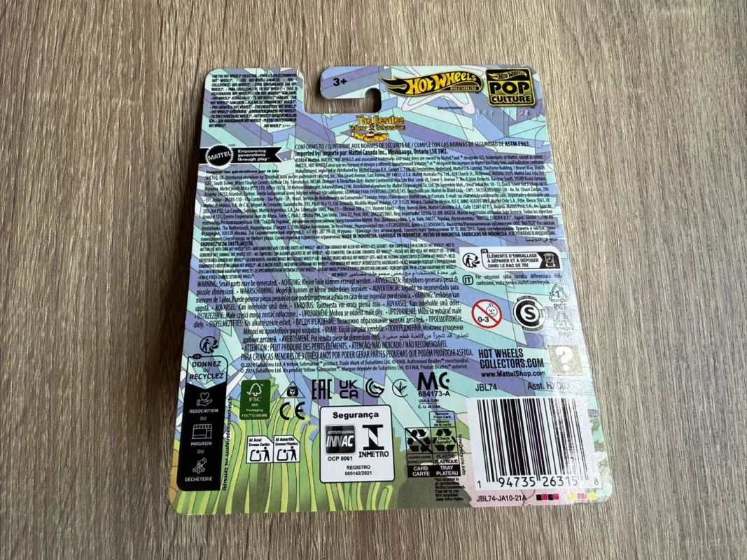 The Beatles Yellow Submarine Hot Wheels Premium - , namai ir interjeras 6