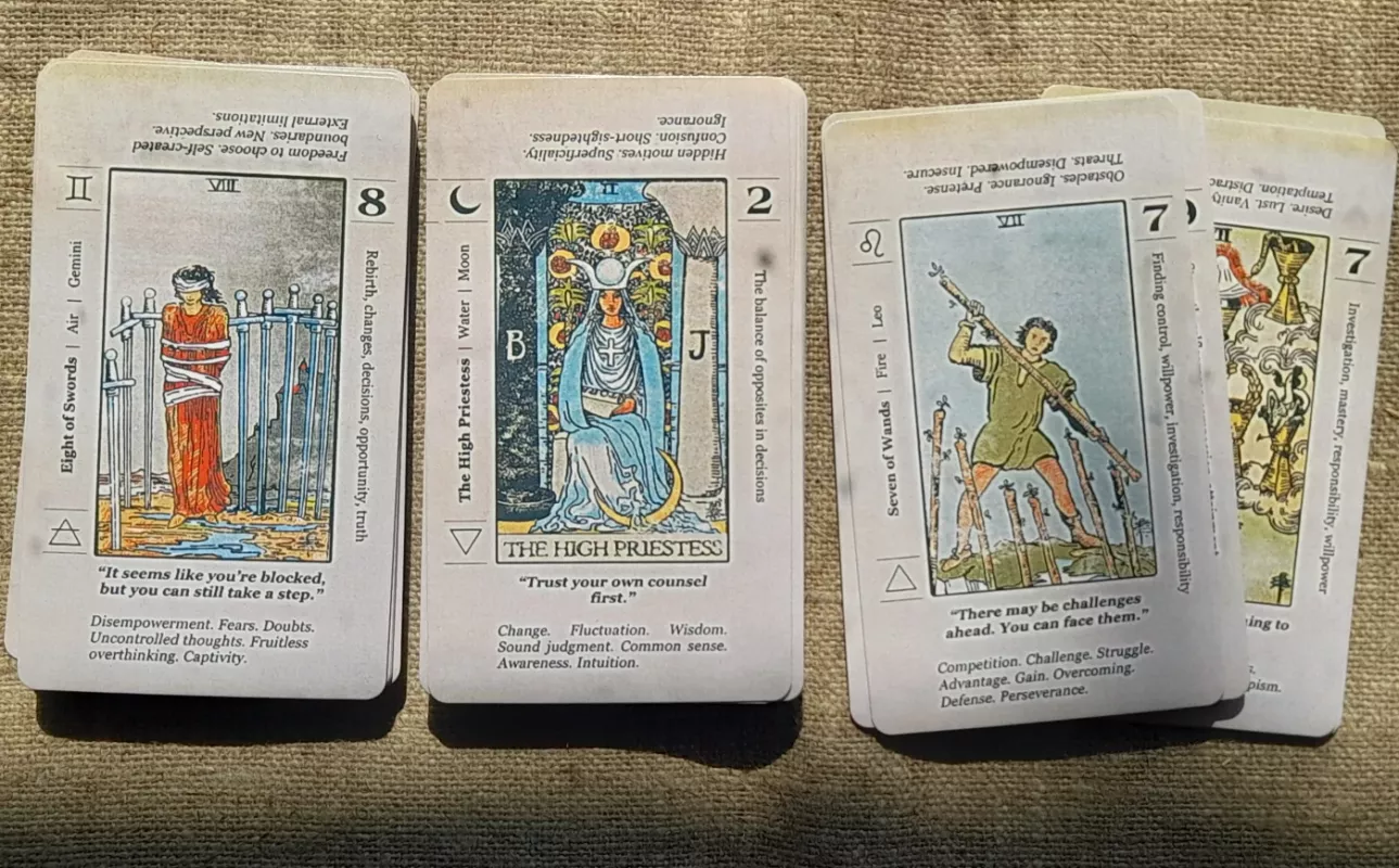 TARO KORTOS 78 Meaning Tarot (Su paaiškinimais) - , stalo žaidimas 3
