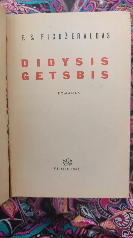 Didysis Getsbis - Francis Scott Fitzgerald, knyga 3