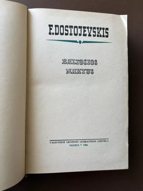 Baltosios naktys - Fiodoras Dostojevskis, knyga 4