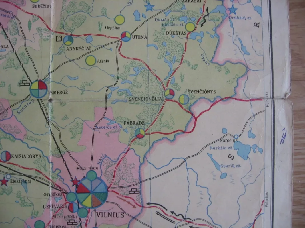 Lietuvos TSR ekonominis žemėlapis - Įvairūs, knyga 4