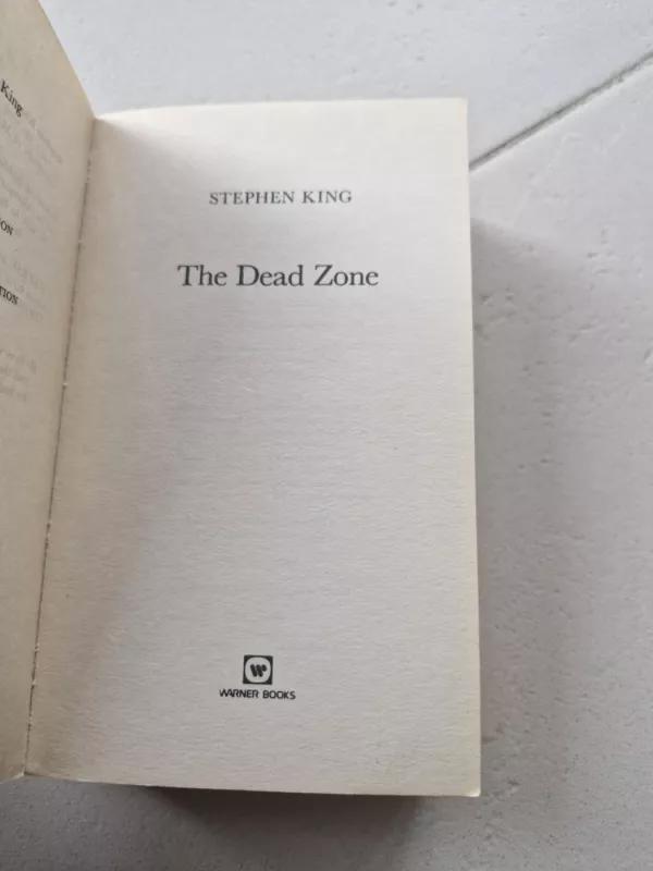 The Dead Zone - Stephen King, knyga 3