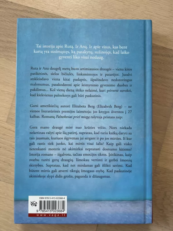 Pašnekesiai prieš miegą - Elizabeth Berg, knyga 4