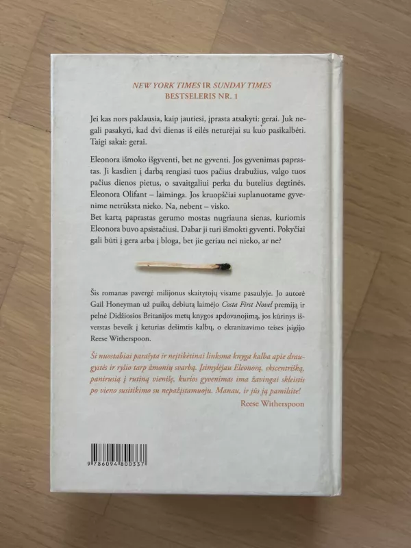 Eleonorai Olifant viskas gerai - Gail Honeyman, knyga 4