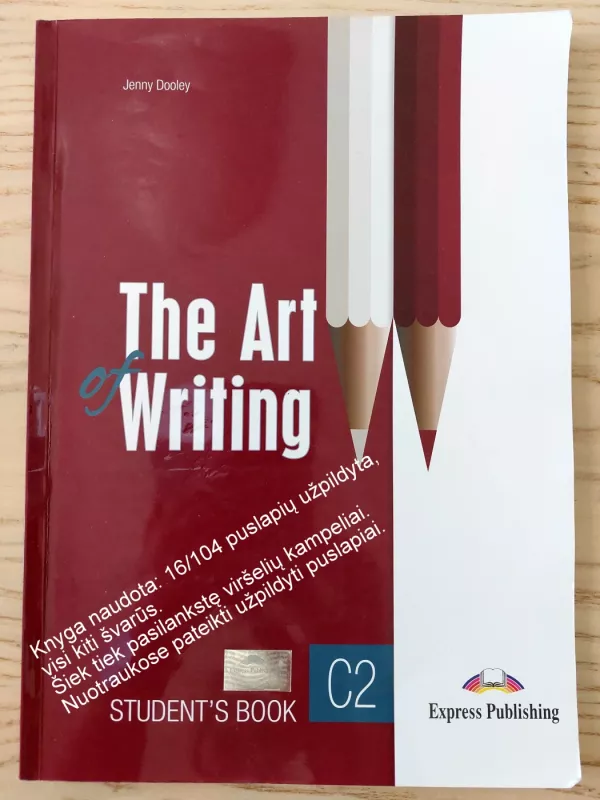The Art of Writing C2 Student's Book + DigiBooks App - Jenny Dooley, knyga 2