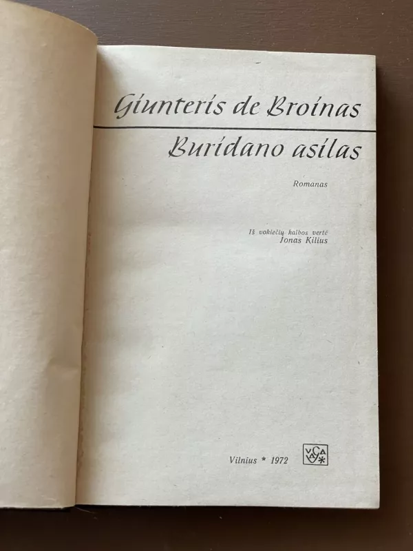 Buridano asilas - Giunteris de Broinas, knyga 3