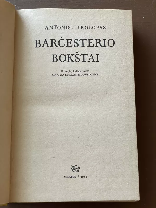 Barčesterio bokštai - Antonis Trolopas, knyga 3