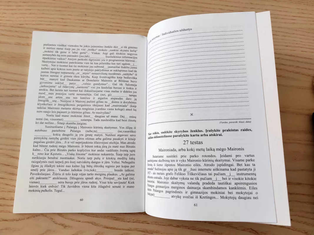 Lietuvių kalbos rašybos ir skyrybos užduotys 10 - 12 klasei - R. Jasukaitienė, knyga 6