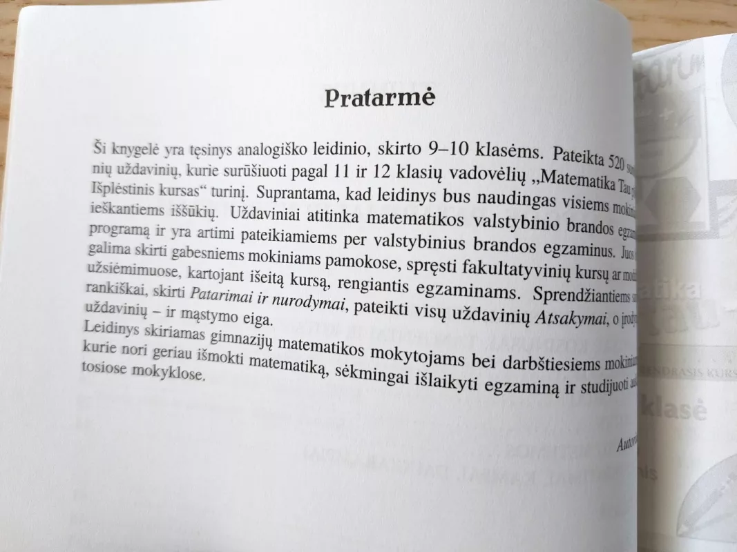Dar daugiau uždavinių. 11-12 klasėms - Vladas Vitkus, knyga 4