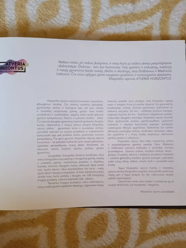 Klaipėdos rajonas: Atveria Horizontus - Andrius Kundrotas, knyga 6