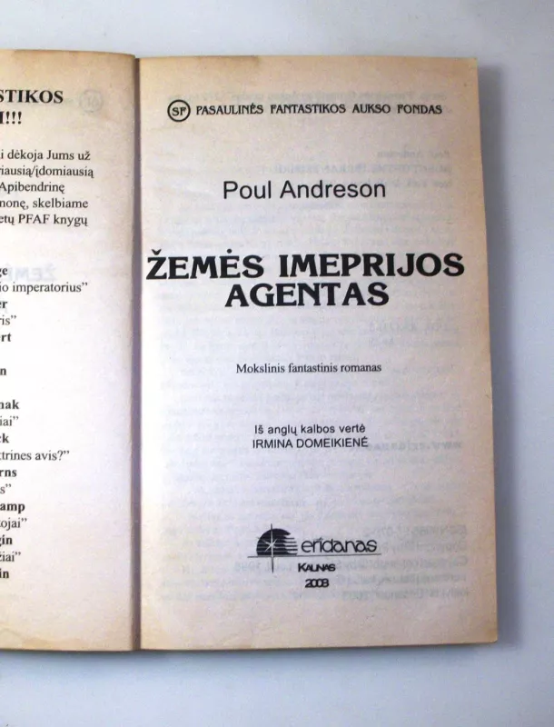 Žemės Imperijos agentas (272) - Poul Anderson, knyga 6