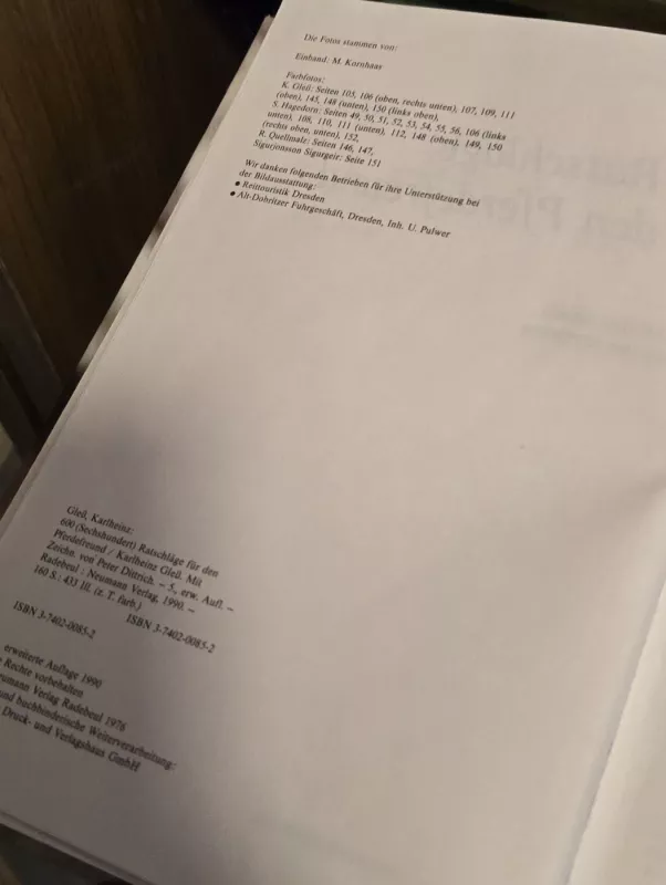 600 Ratschlage fur den pferdefreund - K.Gless, knyga 3