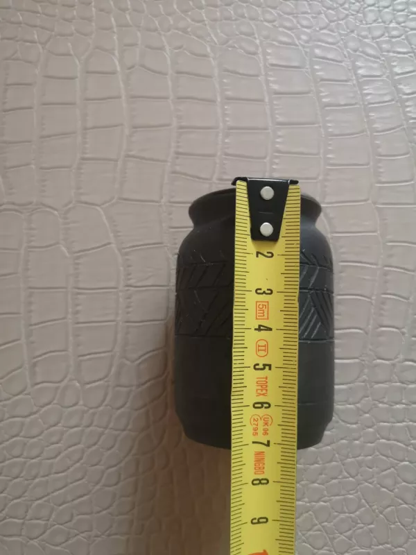 Vintažinė juodosios keramikos vazelė su raižiniais - , namai ir interjeras 5