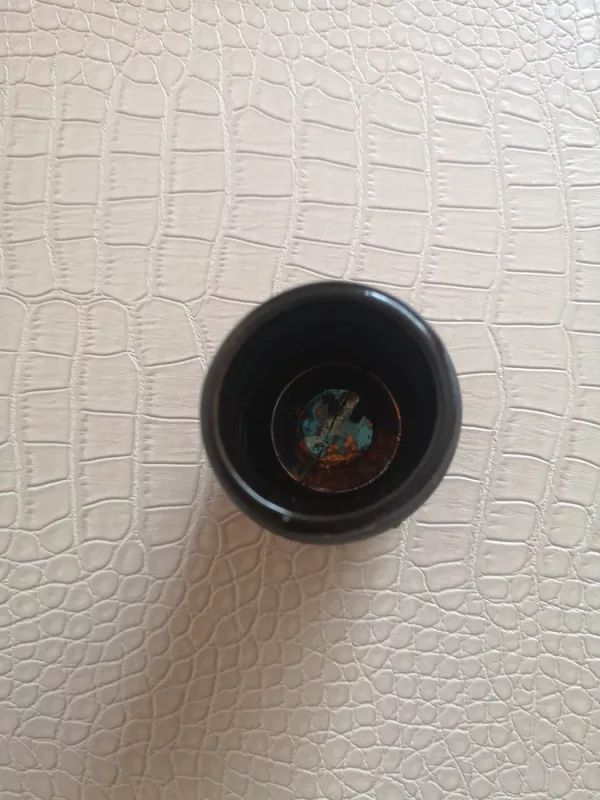 Vintažinė juodosios keramikos vazelė su raižiniais - , namai ir interjeras 3