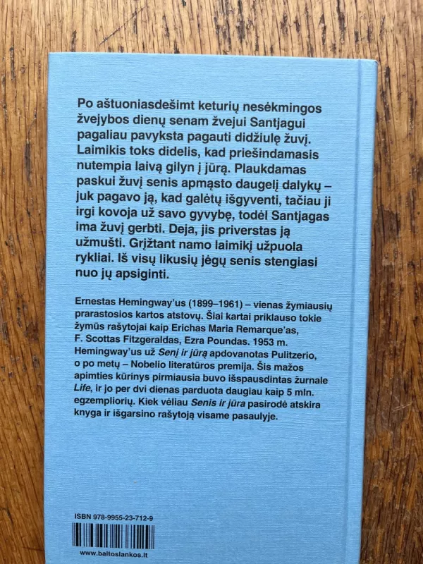 Senis ir jūra - Ernestas Hemingvėjus, knyga 3