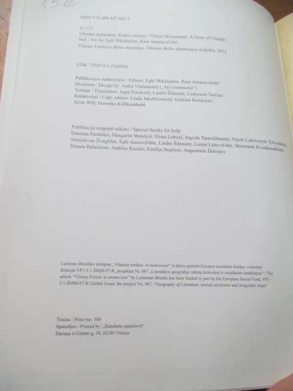 Vilniaus paminklai. Kaitos istorija/ Vilnius Monuments. A Stroy of Change - Autorių Kolektyvas, knyga 4
